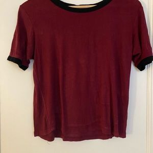 Comfy maroon top